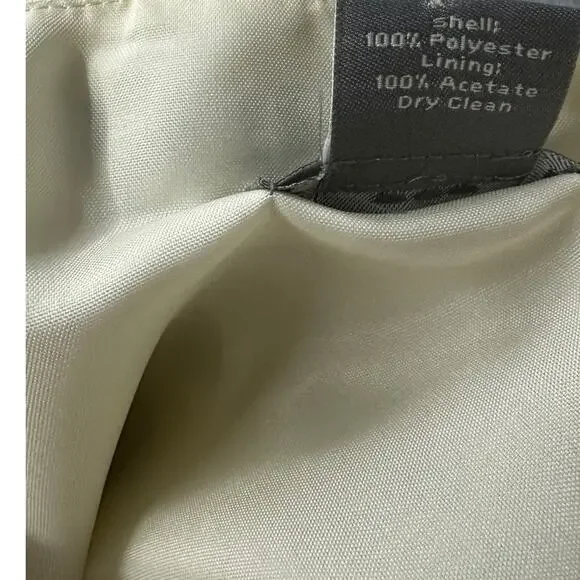 Ann Taylor Formal Gown Dress Black Ivory Cream Strapless Women's Size 14 - Picture 6 of 8